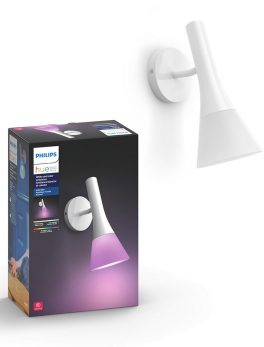 Philips Hue 4300231U7 Ambiance Ascend Wall Lamp - Smart LED Light Bulb - E12 - 6.5 Watts (equivalent 38 Watts) - Alexa - White