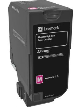 Lexmark Original Toner Cartridge - Laser - High Yield - 12000 Pages - Magenta
