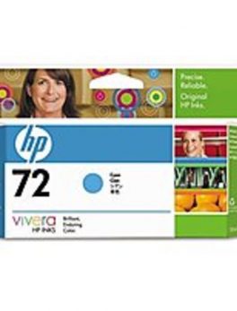 HP C9371A No. 72 Ink Cartridge for Designjet T610 Printer, T1100 Printer - Inkjet - Cyan