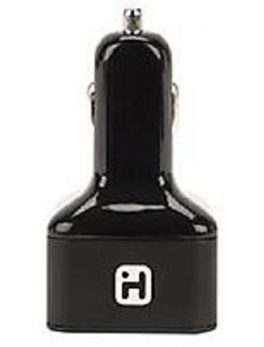 iHome IH-CT573AB 4-Port USB Aluminum Car Charger - Black
