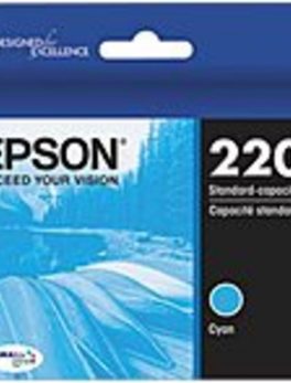 Epson DURABrite Ultra Ink T220 Ink Cartridge - Cyan - Inkjet - Standard Yield - 1 Each
