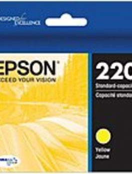 Epson DURABrite Ultra Ink T220 Ink Cartridge - Yellow - Inkjet - Standard Yield - 1 Each