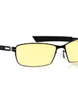 Gunnar Optiks Vayper VAY-00101 Full Rim Advanced Video Gaming Glasses - Stainless Steel Frame - Onyx Amber