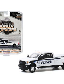 2019 Ford F-350 Lariat Dually Pickup Truck White Fort Lauderdale Police Department Dive Rescue Team (Florida) Dually Drivers Series 4 1/64 Diecast Model Car by Greenlight 46040F