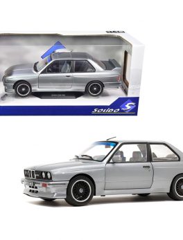 1990 BMW E30 M3 Silver Metallic 1/18 Diecast Model Car by Solido S1801506