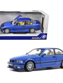1990 BMW E30 M3 Blue Estoril Metallic 1/18 Diecast Model Car by Solido S1803901