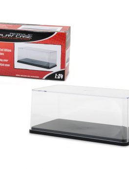 Collectible Display Show Case with Black Plastic Base for 1/24 Scale Models by Greenlight 55024