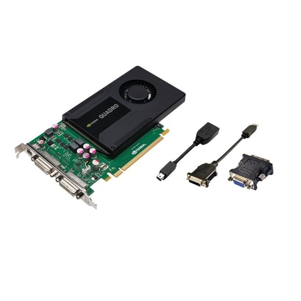 2GB PNY nVIDIA Quadro K2000D GDDR5 2x DVI Mini DisplayPort PCI Express 2.0 x16 Graphic Card VCQK2000D-PB