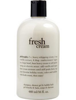 Philosophy Fresh Cream Shampoo, Shower Gel and Bubble Bath --480ml/16oz For Women