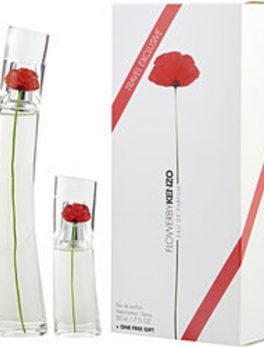 Kenzo Flower Eau De Parfum Spray 1.7 Oz and Eau De Parfum Spray .5 Oz For Women