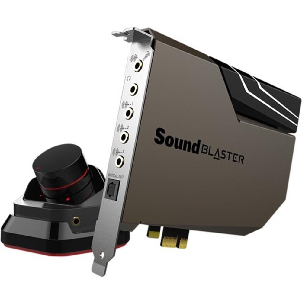 Sound Blaster AE-7 Sound Board - 5.1 Sound Channels - Internal - PCI Express - 127 dB - 4 Byte 384 kHz Maximum Playback Sampling Rate - 4 Byte 96 kHz Maximum Recording Sampling Rate - 1 x Number of Microphone Ports - 1 x Number of Headphone Ports - 3 x Nu
