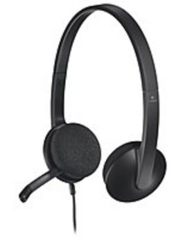 Logitech 981-000507 H340 On-Ear Headset - Binaural - Wired - USB - Black