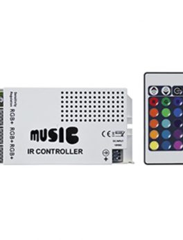 HEISE Sound Activated RGB Controller w/IR Remote