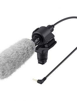 Sony ECM-CG60 Microphone - Mono - 40 Hz to 20 kHz - Wired - Electret Condenser - Shotgun - Mini-phone