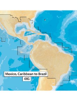 Navionics Navionics+ MSD/NAV+4XG Mexico, Caribbean to Brazil - microSD Format