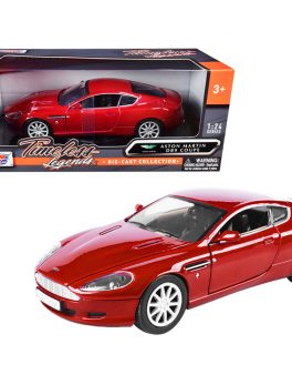 Aston Martin DB9 Coupe Red Timeless Legends 1/24 Diecast Model Car by Motormax 73321r