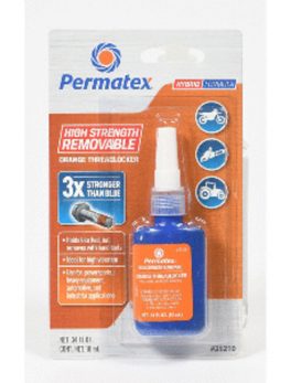 Permatex High Strength Removable Orange Threadlocker