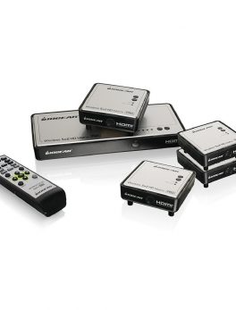 IOGear Long Range Wireless 5x2 HDMI Matrix Pro With 3 Additional Receivers Kit GWHDMS52MBK4