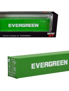 40" Dry Goods Container EverGreen Green 1/64 Diecast Model by True Scale Miniatures MGTAC08