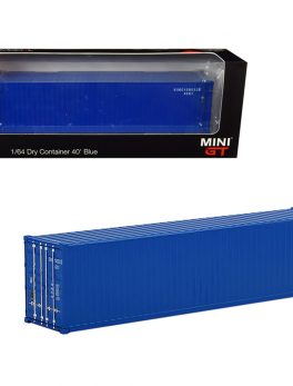 40" Dry Goods Container Blue 1/64 Diecast Model by True Scale Miniatures MGTAC10