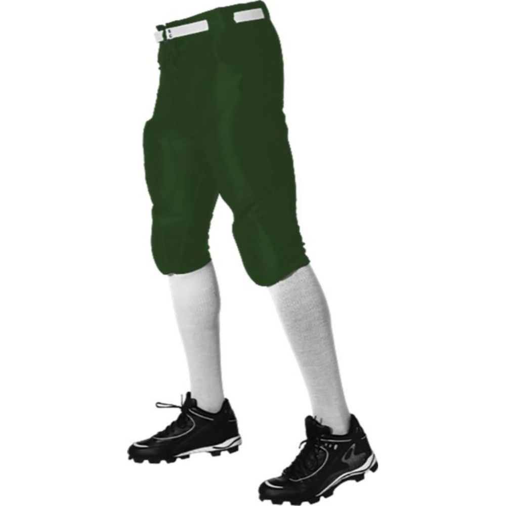 Alleson Dazzle Youth Slotted Pant Dark Green Large