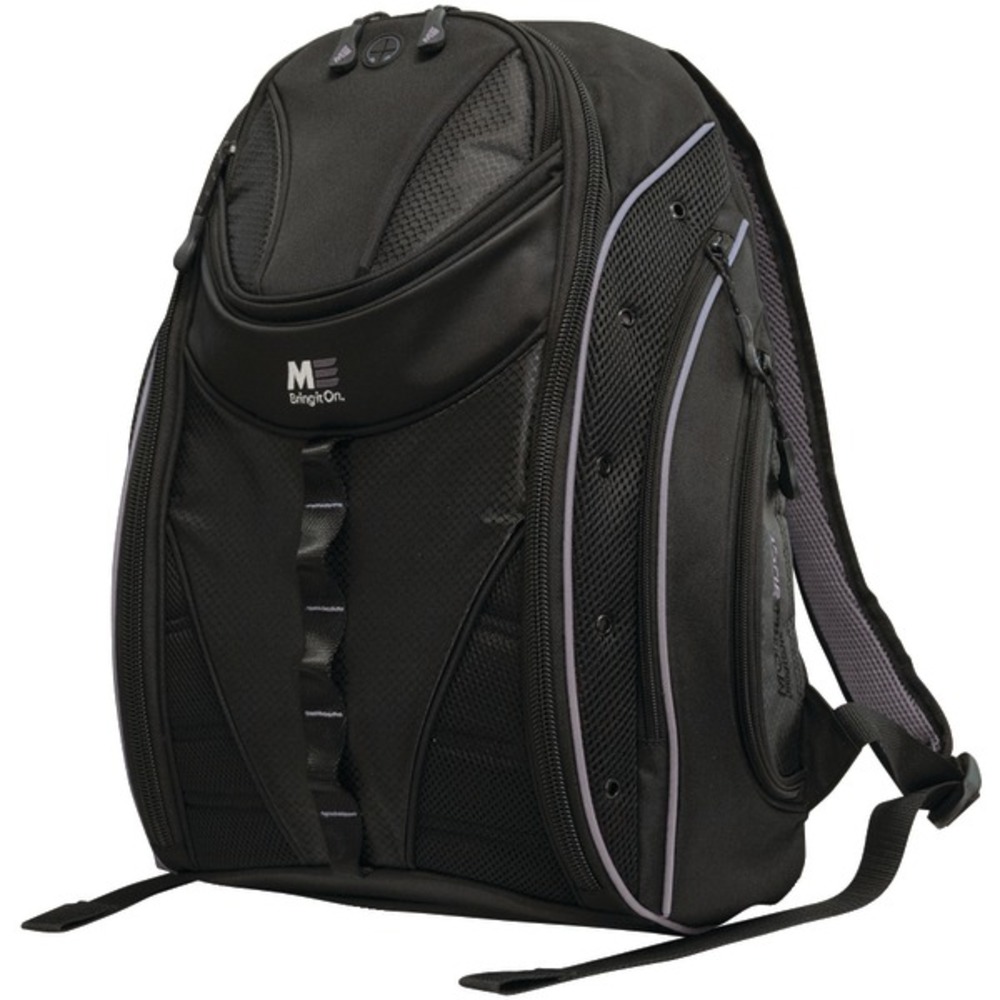 Mobile Edge MEBPE22 16" PC/17" MacBook Express 2.0 Backpack, Black/Silver
