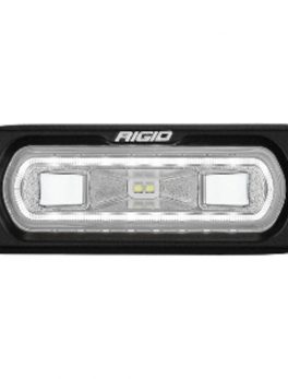 RIGID Industries SR-L Series Marine Spreader Light - Black Flush Mount - White Light w/White Halo