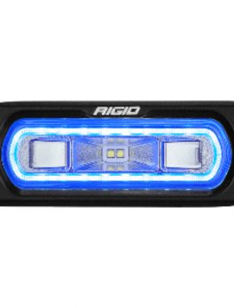 RIGID Industries SR-L Series Marine Spreader Light - Black Flush Mount - White Light w/Blue Halo