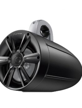 Pioneer Audio 7.7" 250W IPX7 Tower Speaker w/RGB LED Lighting - Max Sports Grill - Black