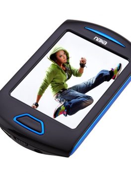 Naxa Portable 8GB Media Player with 2.8" Touch Screen- Blue