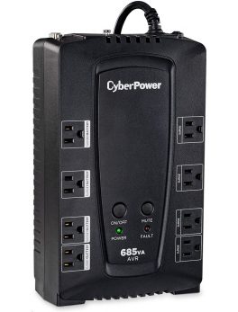 Cyberpower 685 VA 390W 8xout Simulated Sine Wave UPS CP685AVRG