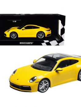 2019 Porsche 911 Carrera 4S Yellow Limited Edition to 336 pieces Worldwide 1/18 Diecast Model Car by Minichamps 155067320