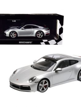 2019 Porsche 911 Carrera 4S Silver Metallic Limited Edition to 408 pieces Worldwide 1/18 Diecast Model Car by Minichamps 155067322