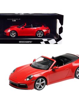 2019 Porsche 911 Carrera 4S Cabriolet Red Limited Edition to 504 pieces Worldwide 1/18 Diecast Model Car by Minichamps 155067331