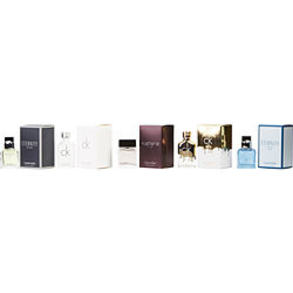 Calvin Klein Variety 5 Piece Mens Mini Variety With Euphoria Men and Eternity For Men and Ck One and Ck Gold and Eternity Air And All Are Edt .33 Oz Minis For Men