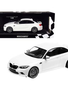 2019 BMW M2 Competition White Limited Edition to 504 pieces Worldwide 1/18 Diecast Model Car by Minichamps 155028000
