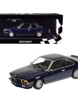 1982 BMW 635 CSi Dark Blue Metallic Limited Edition to 504 pieces Worldwide 1/18 Diecast Model Car by Minichamps 155028101