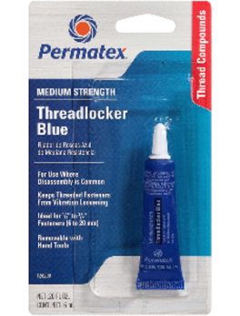 Permatex Medium Strength Threadlocker Blue Tube - 6ml