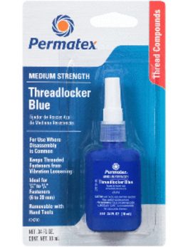 Permatex Medium Strength Threadlocker Blue - 10ml Bottle