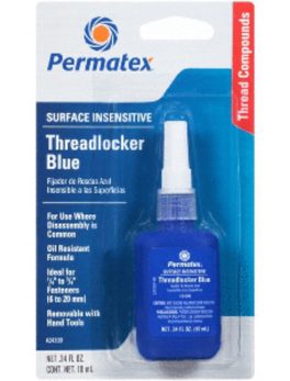 Permatex Medium Strength Threadlocker Blue - 36ml Bottle