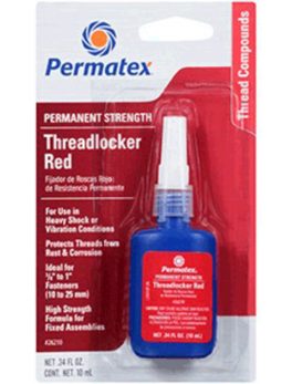 Permatex Permanent Strength Threadlocker RED Tube - 10ml