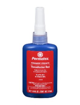 Permatex Permanent Strength Threadlocker RED Bottle - 50ml