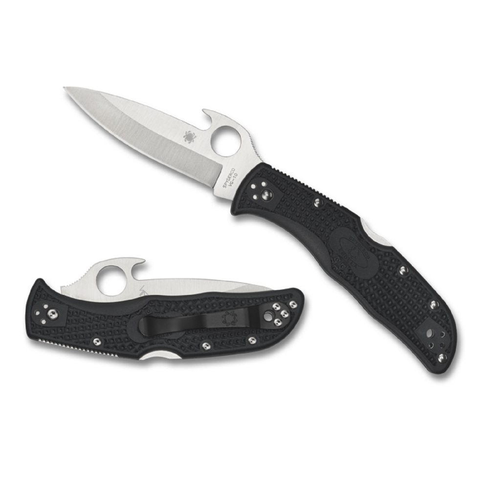 Spyderco Endela Wave Folder 3.41 in Blade Black FRN Handle