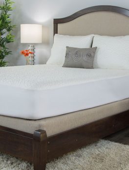 Protectabed TSS0128 Snow Cooling Mattress Pad Protector - Waterproof - Full-Size - White