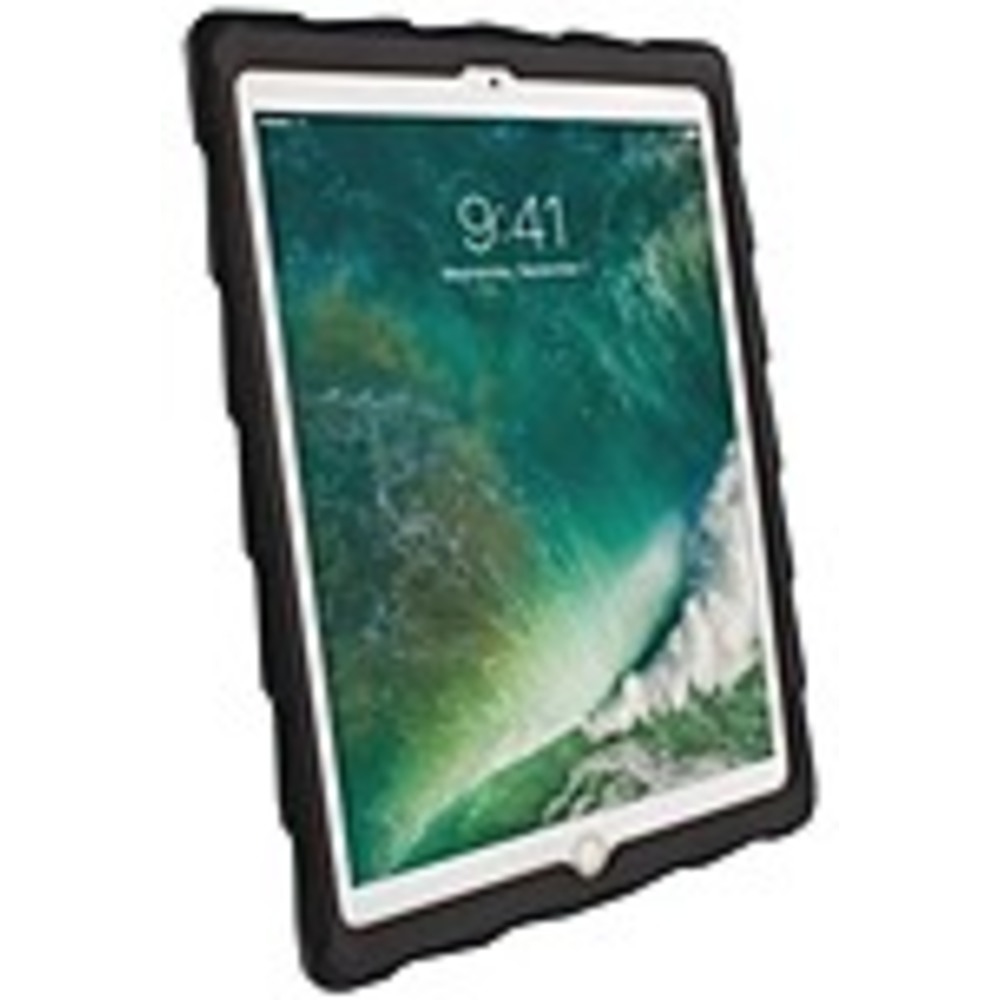 Gumdrop DTC-IPAD97-BLK_SMK Drop Tech Case for iPad (2017) - Black, Smoke, Transparent - For Apple iPad (5th Generation) Tablet - Smoke - Impact Resistant, Drop Resistant, Spill Resistant, Smudge Resistant, Scratch Resistant, Shock Absorbing - Silicone, Ac