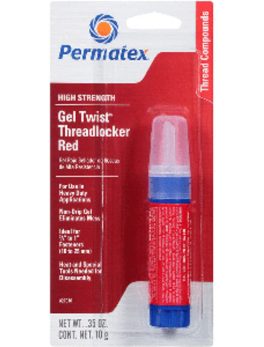 Permatex High Strength Threadlocker RED Gel Twist