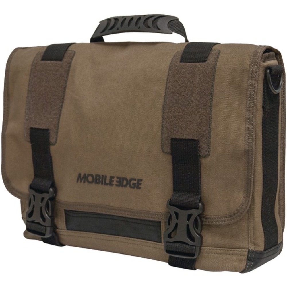 Mobile Edge MEUME9 14" PC/15" MacBook Pro ECO Chromebook/ Ultrabook Messenger Bag (Olive)