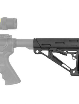 Hogue AR15 M16 OverMolded Collapsible Buttstock-Black Rubber
