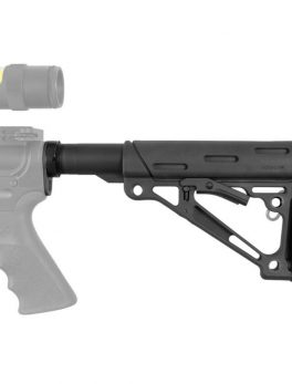 Hogue AR15 M16 OverMold Collaps Buttstock Assem-Black Rubber