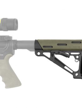 Hogue AR15 M16 OverMold Collaps Buttstock OD Green Rubber